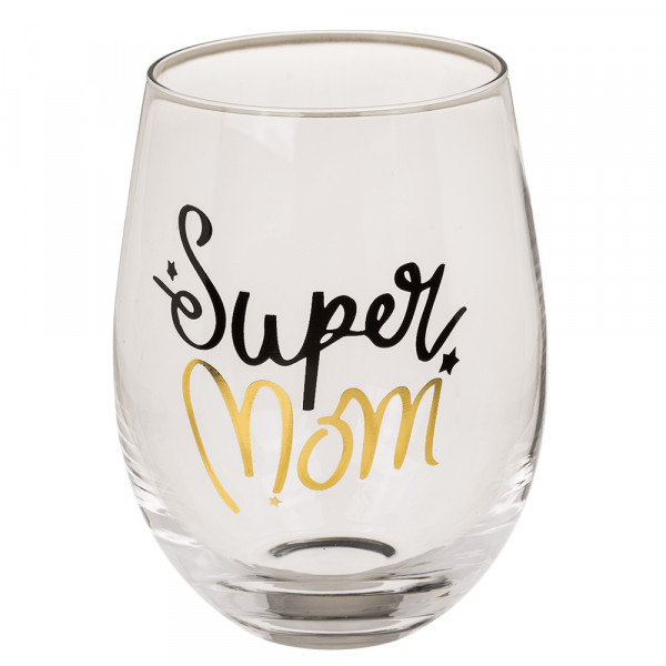 Komplet szklanek "Super Mom & Cool Daddy"
