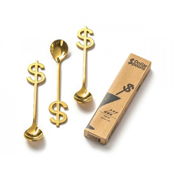 Złote łyżeczki „Dolary”