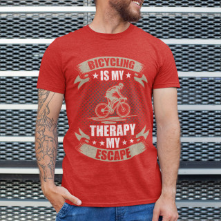 Koszulka  "Bicycling is my therapy"