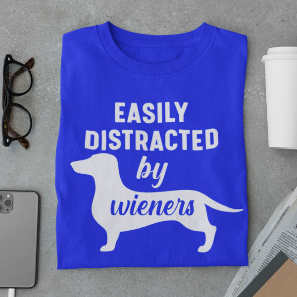 Koszulka  "Easily distracted by wieners"