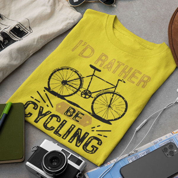 Koszulka "I'd rather be cycling"