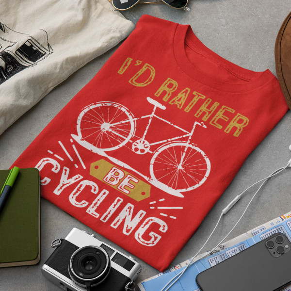 Koszulka "I'd rather be cycling"
