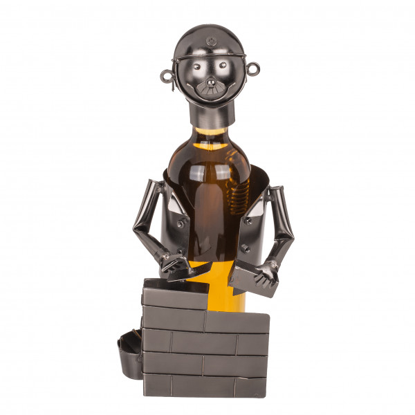 Metalowy stojak na butelkę „Budowniczy”