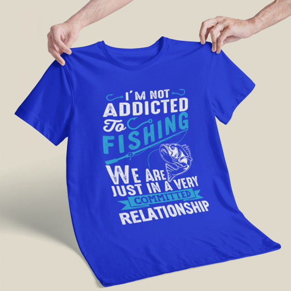 Koszulka "Addicted to fishing"