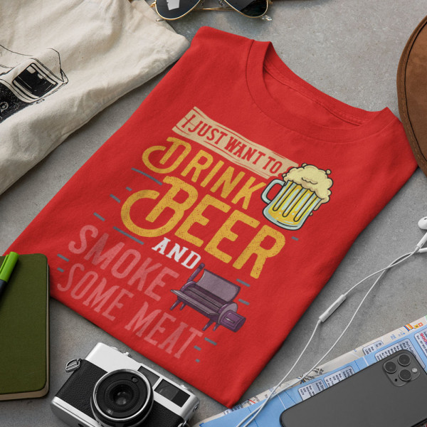 Koszulka "I just want to drink beer"