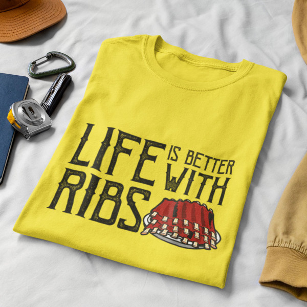 Koszulka "Life is better with ribs"