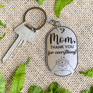 Brelok „Mom, thank you for everything“