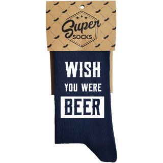 Skarpetki "Wish you were beer"
