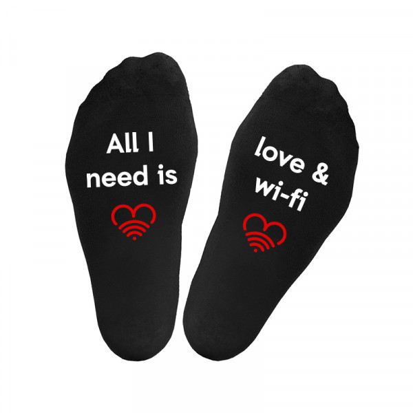 Skarpety damskie „Love & Wifi”