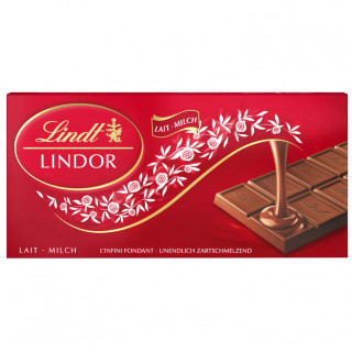 „LINDT LINDOR”  czekolada mleczna z miękkim nadzieniem, 100g