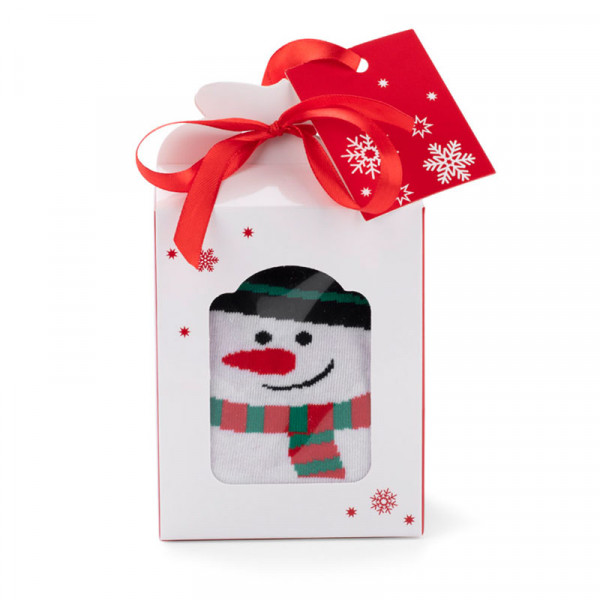 Skarpetki świąteczne „SNOWMAN” w ozdobnym pudełku (2 pary)