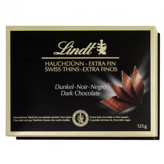 „LINDT THINS” gorzka czekolada, 125 g