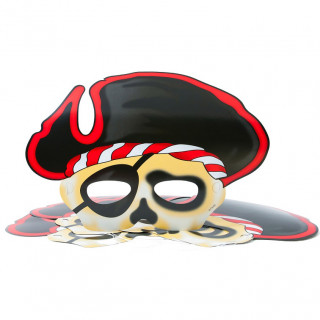 Maska papierowa „Pirat”, 6 szt.