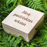 Drewniane pudełko z Twoim tekstem (30x30cm)
