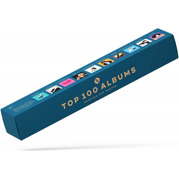 Plakat zdrapka EnnoVatti „TOP 100 muzycznych albumów”