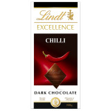 "LINDT EXCELLENCE" czarna czekolada z ekstraktem z chili, 100 g