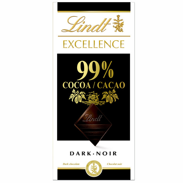 "LINDT EXCELLENCE" czarna czekolada (99%), 50 g