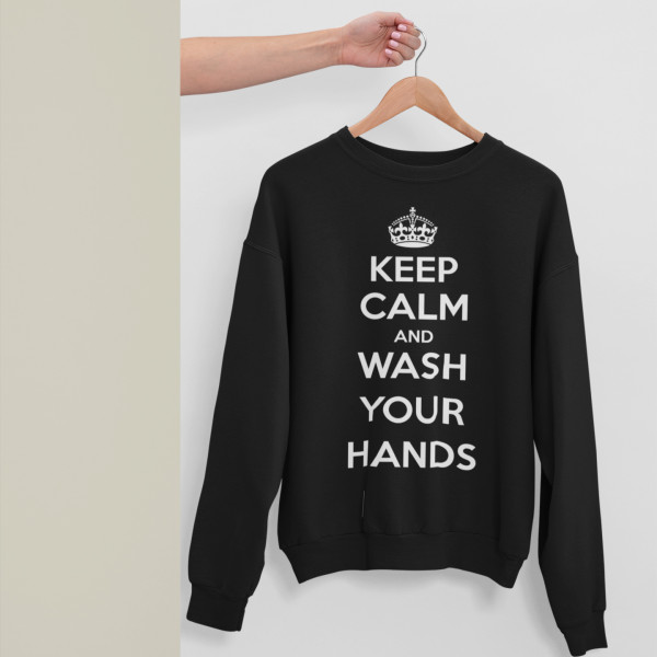 Bluza "Keep Calm Wash Your Hands" (bez kaptura)