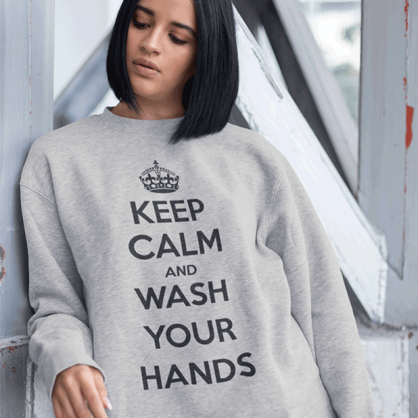 Bluza "Keep Calm Wash Your Hands" (bez kaptura)