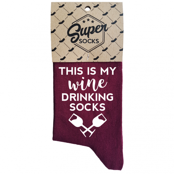 Skarpety damskie „Wine drinking socks“ 