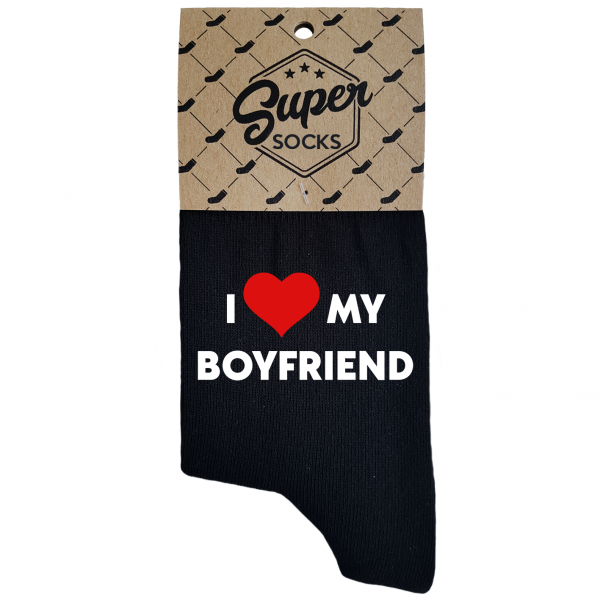 Skarpety damskie „I love my boyfriend”