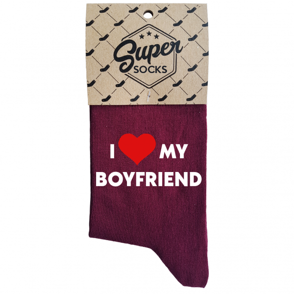 Skarpety damskie „I love my boyfriend”