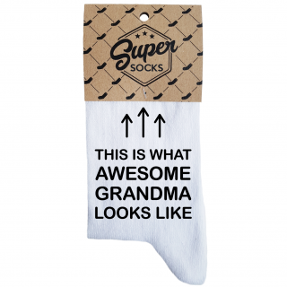 Skarpety damskie „Awesome grandma”