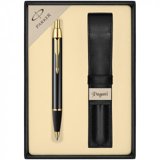Długopis PARKER „IM Black GT” w etui i pudełku upominkowym