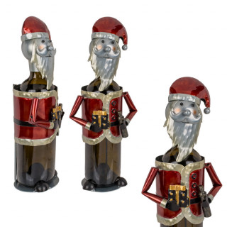 Metalowy stojak na butelkę „Mikołaj”