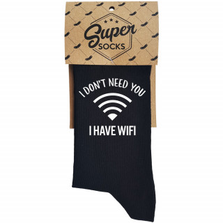Skarpety „I don't need you I have wifi”