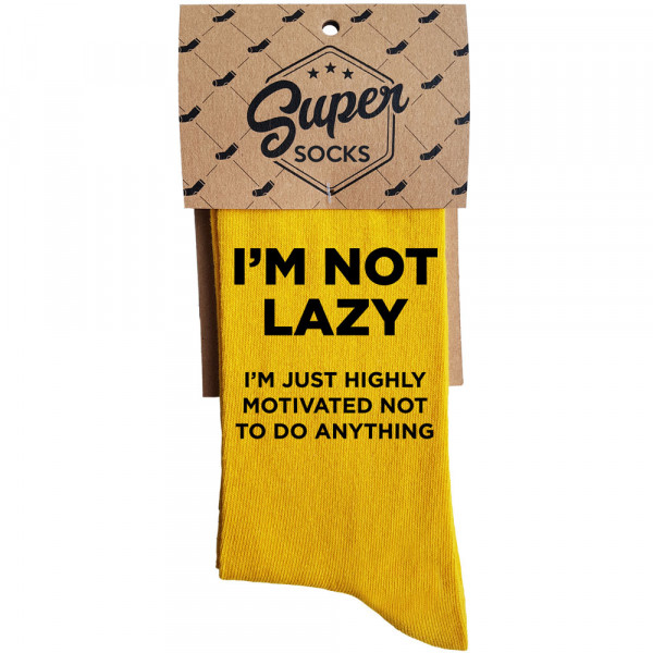 Skarpety "I'm not lazy"