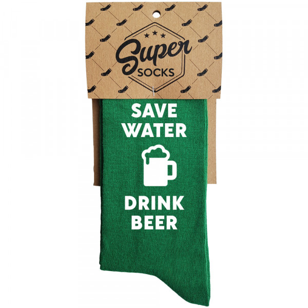 Skarpety "Save water - drink beer"