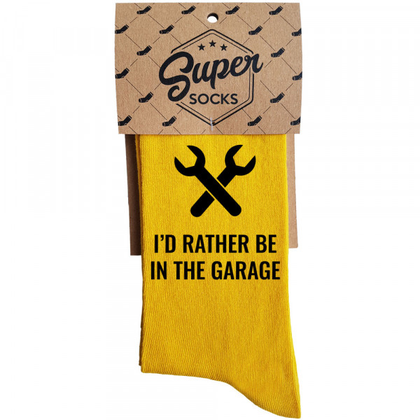 Skarpety "I'd rather be in garage"