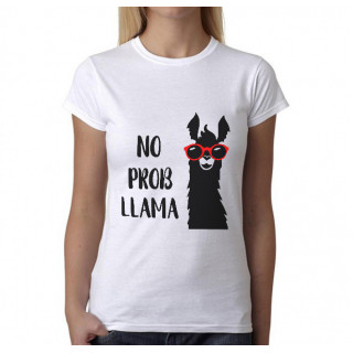 Koszulka damska "No prob-llama"