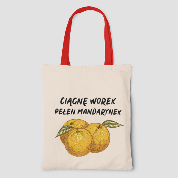 Materiałowa torba „Worek pełen mandarynek”