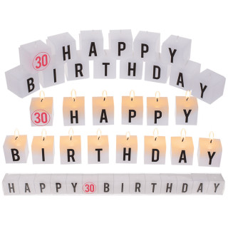 Zestaw świeczek urodzinowych "30"