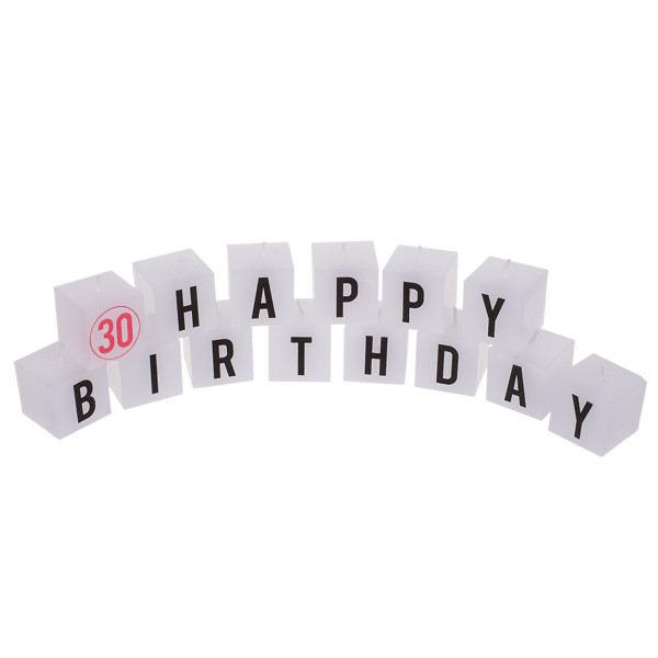Zestaw świeczek urodzinowych "30"