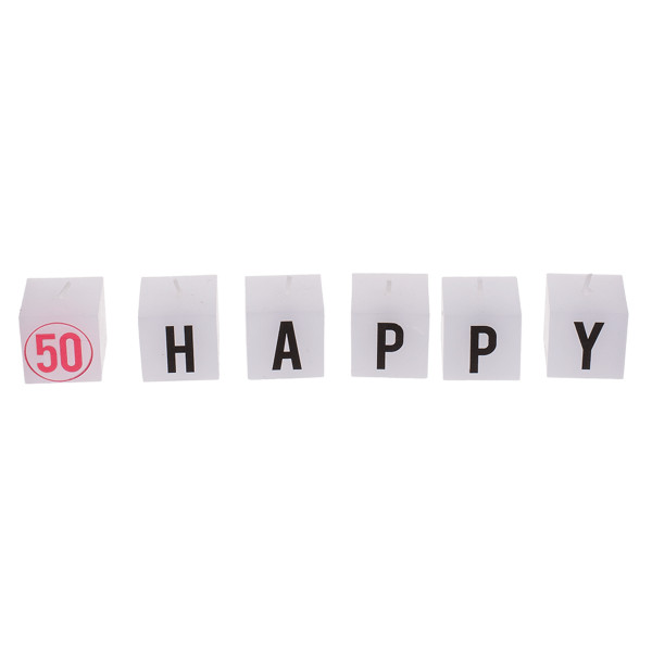 Zestaw świeczek urodzinowych "50"