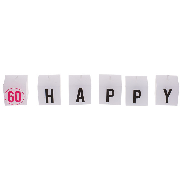 Zestaw świeczek urodzinowych "60"