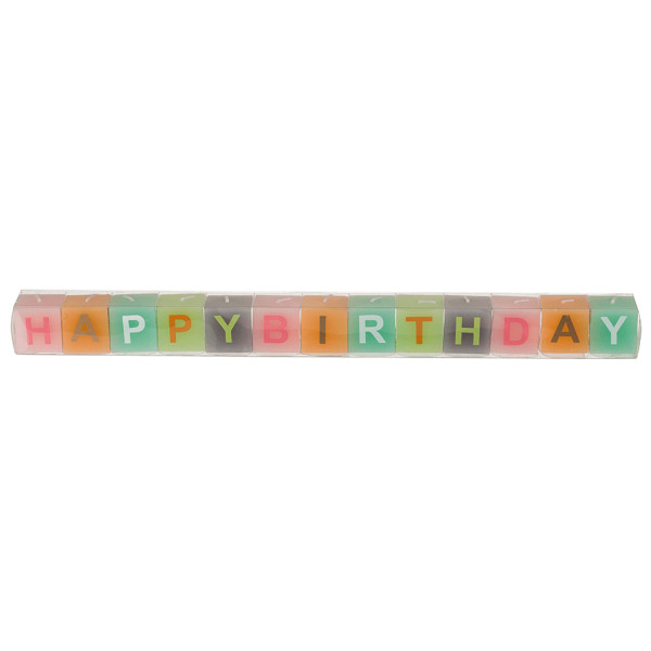 Zestaw świeczek urodzinowych "HAPPY BIRTHDAY"
