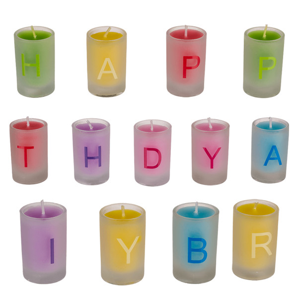 Zestaw świeczek "HAPPY BIRTHDAY"