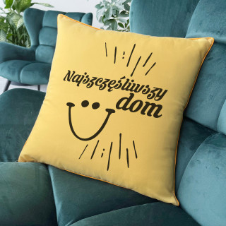 Poduszka dekoracyjna „Najszczęśliwszy dom”