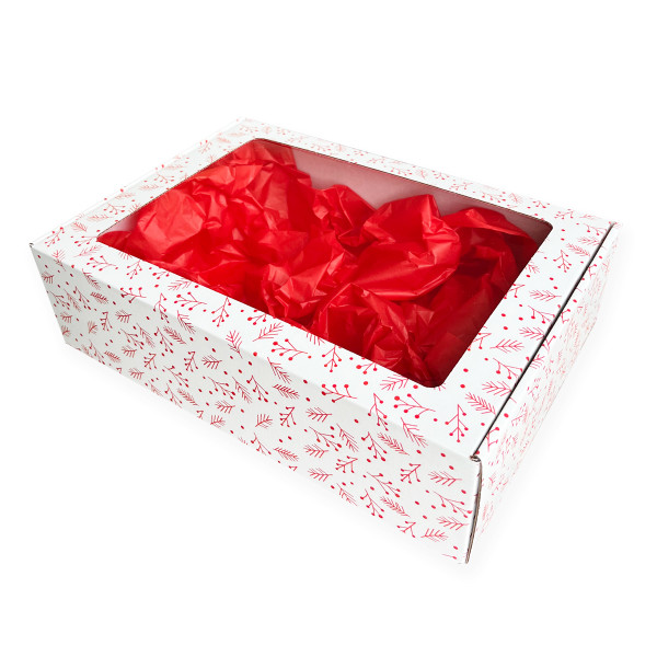 Pudełko prezentowe, świąteczne 320x220x85 mm