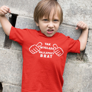 Koszulka dziecięca "Oto jak wygląda najlepszy brat na świecie"