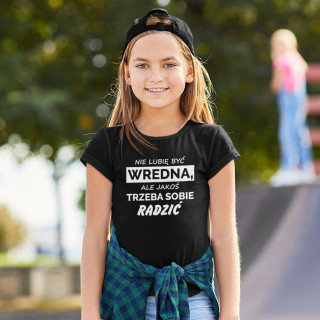 Koszulka dziecięca "Nie lubię być wredna"
