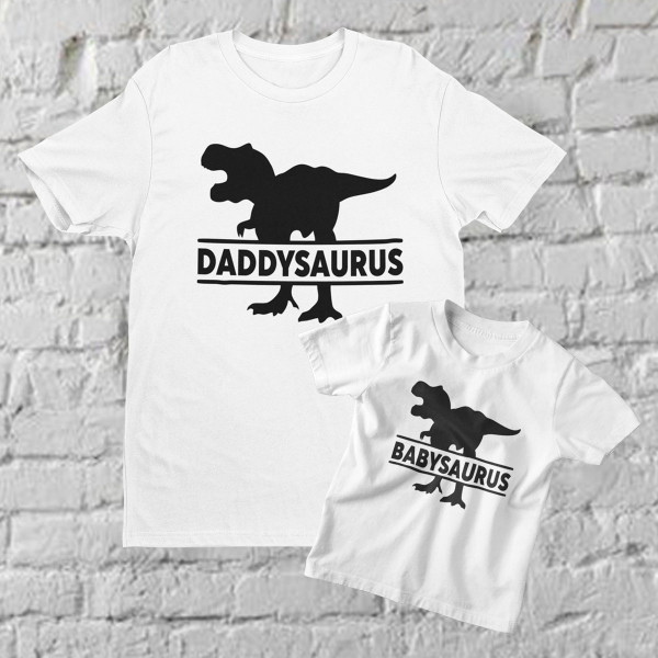 Komplet koszulek "Dinozaury"