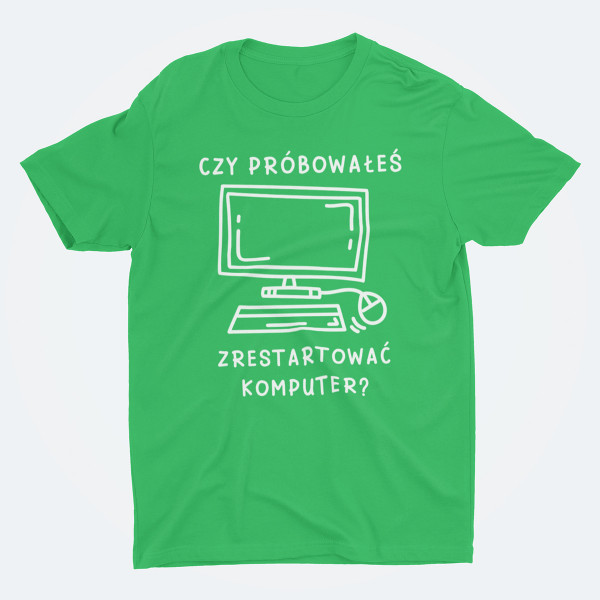 Koszulka "Zrestartować komputer"