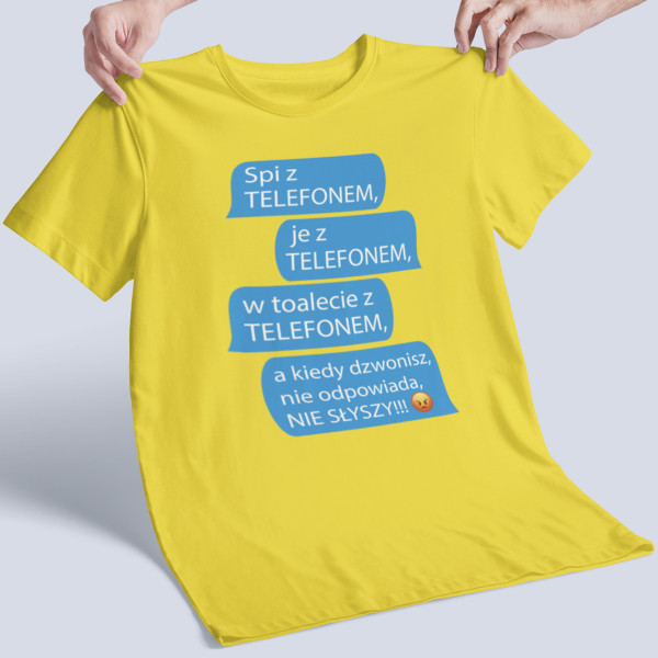 Koszulka "Wszędzie z telefonem"