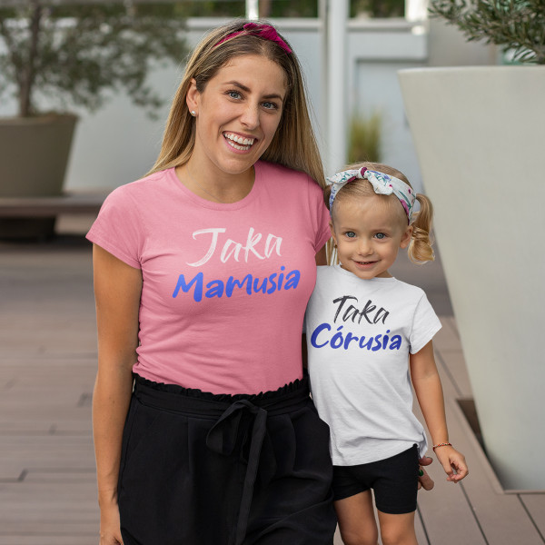 Zestaw koszulkowy dla mamy i dziecka „Jaka mamusia, taka córusia”