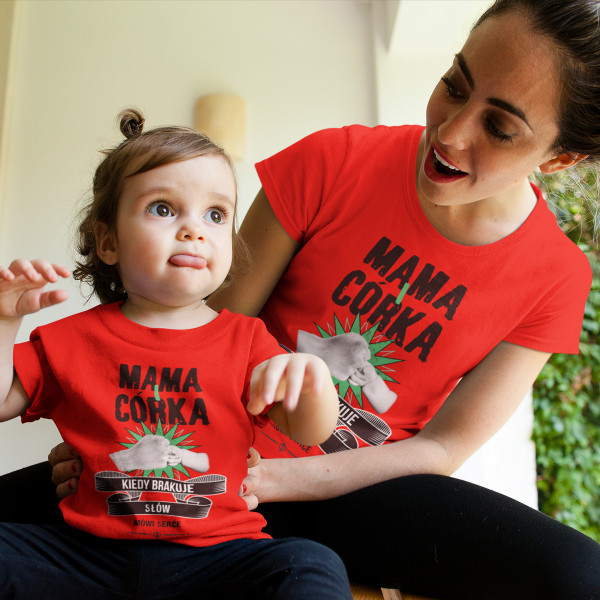 Zestaw koszulkowy dla mamy i dziecka „Matka i córka”